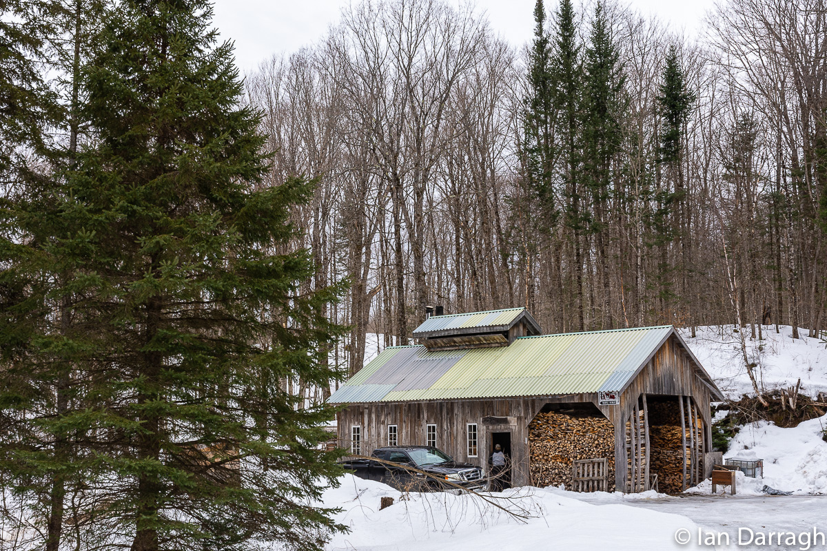 2. Waverley Brook Farm Sugar House stocked with wood