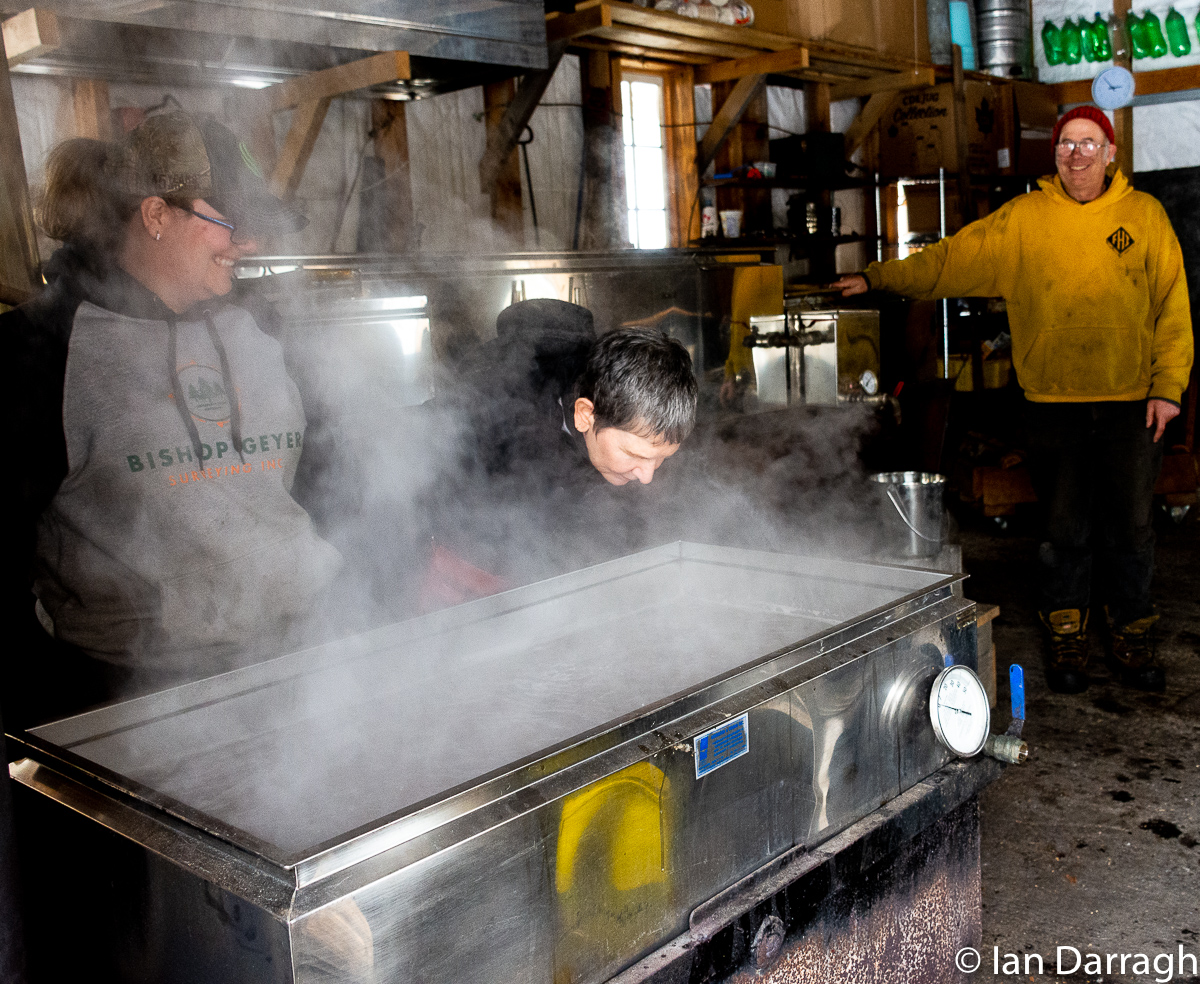First batch of 2022 fills the sugar house with the sweet aroma of maple.