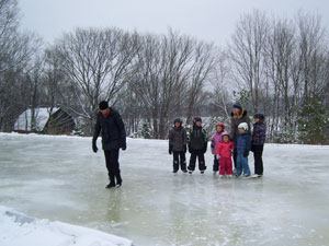 Winter Skating Williams Landing